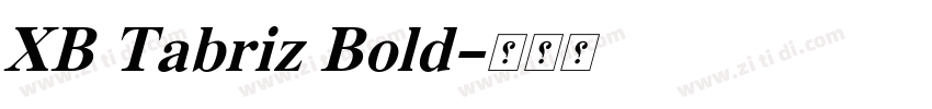 XB Tabriz Bold字体转换